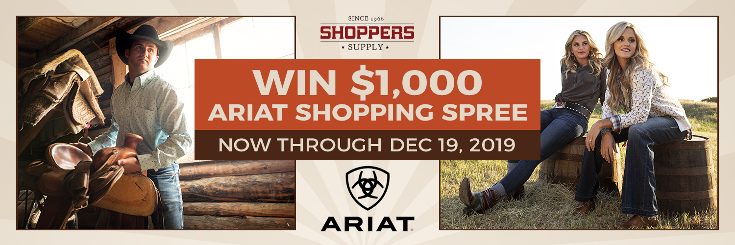 Win $1,000 Ariat Shopping Spree through Dec 19