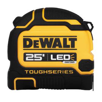 DEWALT DWHT35625S TOUGHSERIE 25 FT Lighted Tape Measure