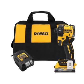 Dewalt DCF870E1 20V MAX XR Brushless Cordless 1 4 in Quiet Hydraulic Impact Driver Kit with XR POWERSTACK